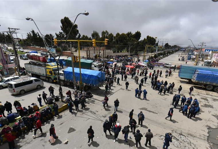   En esta jornada donde se sintió el bloqueo fue en La Paz. Foto. Internet 