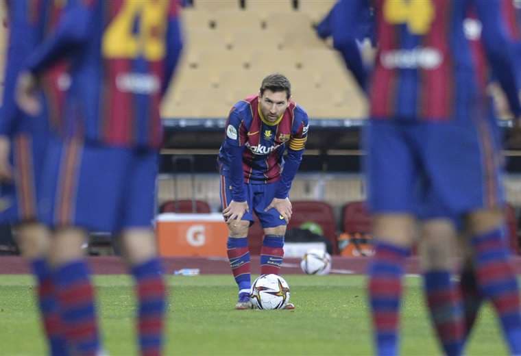 Messi fue castigado con dos partidos. Foto: AFP
