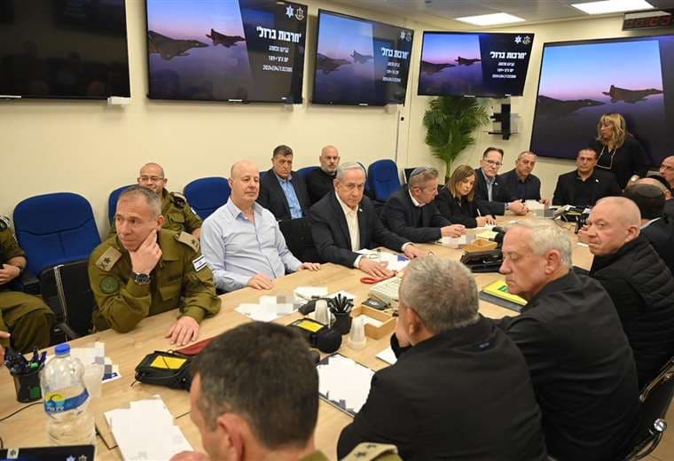 Tras el ataque de Irán, se reúne el Consejo de Guerra de Israel  Foto: AFP