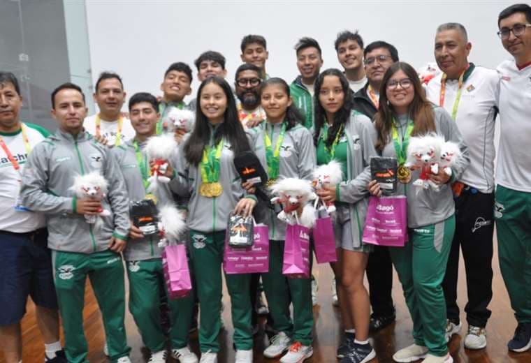 El equipo de ráquet fue el que más medallas dio a Bolivia. Fotos: COB