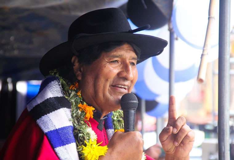 El expresidente Evo Morales. Foto de archivo: @evoespueblo