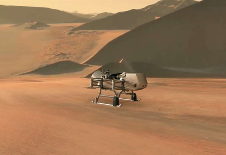 Dragonfly (Libélula en inglés) llegará a la superficie de Titán en 2034 / NASA