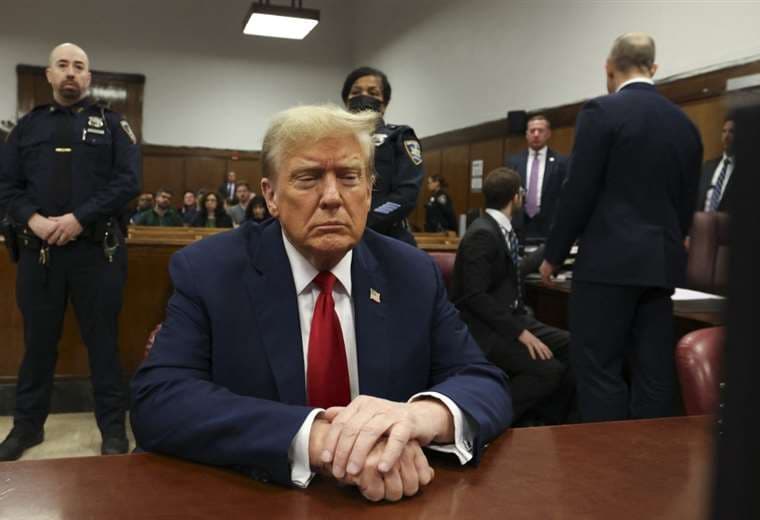 Donald Trump, exxpresidente de EEUU, comparece ante el tribunal / AFP