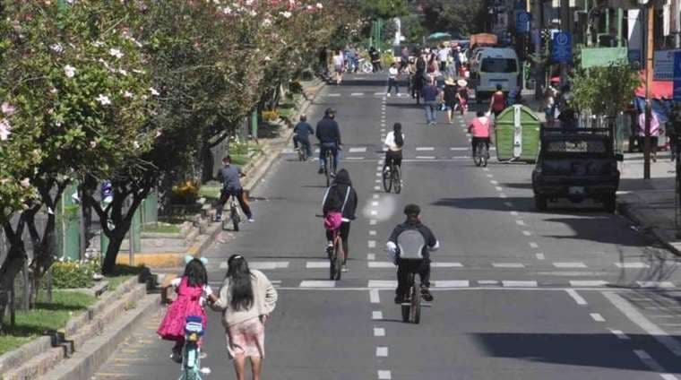 Cochabamba tendrá este domingo su Día del Peatón y del ciclista