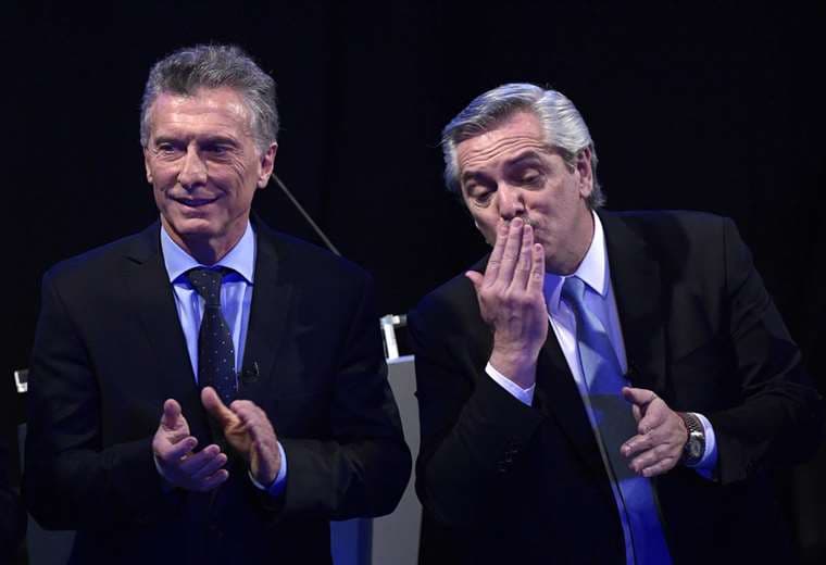 Los candidatos a la presidencia de Argentina, Mauricio Macri y Alberto Fernández | Foto: AFP 