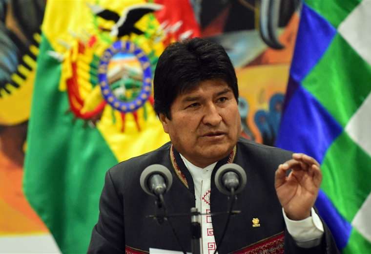 Evo Morales en La Paz