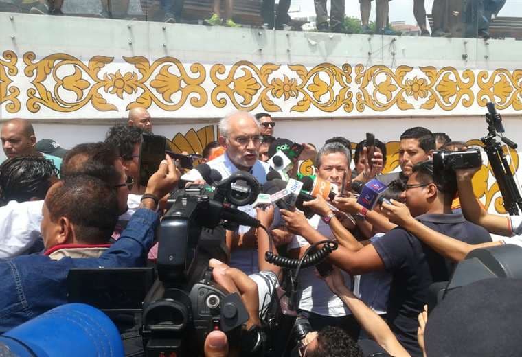 El expresidente llegó a Santa Cruz para reunirse con diferentes sectores I Foto: EL DEBER.