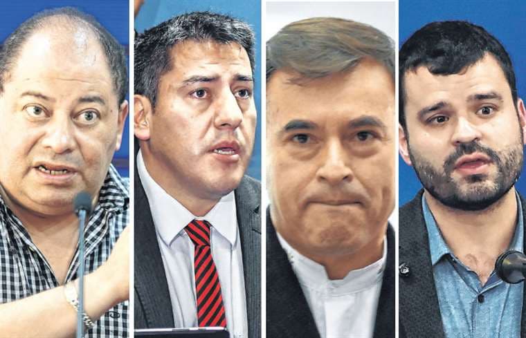 Los ministros Romero, Zavaleta, Quintana y Canelas forman parte del equipo del Gobierno para encarar la crisis