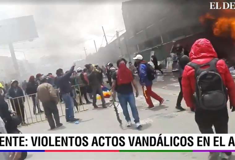 La violencia se apodera de El Alto (Foto: captura)