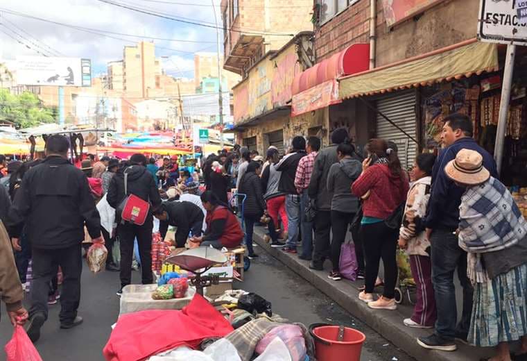 Este es el ambiente en el mercado Rodríguez. Foto: Jesús Alanoca