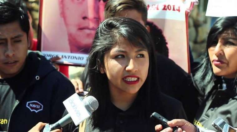 Evaliz está asilada en la embajada de México en La Paz. Foto: Archivo