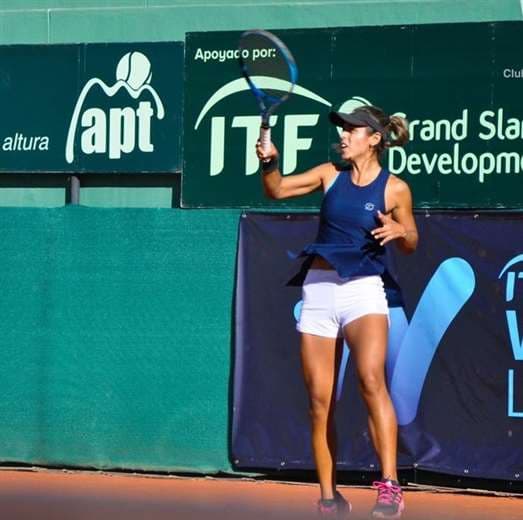 Noelia Zeballos tiene 25 años y es la mejor tenista femenina de Bolivia. Foto: Internet
