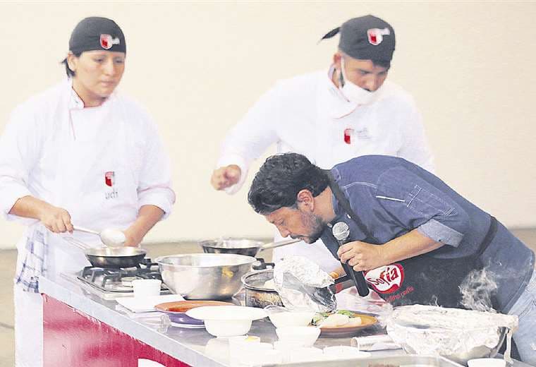 Los más interesados en el tema fueron los estudiantes de la carrera culinaria. Foto: Jorge Gutiérrez