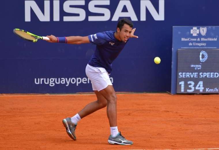 Dellien comenzó ayer con buen pie el torneo de Montevideo. Foto Uruguay Open