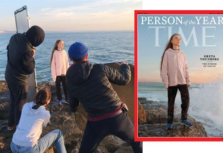 La sesión de fotos de Greta Thunberg para Time