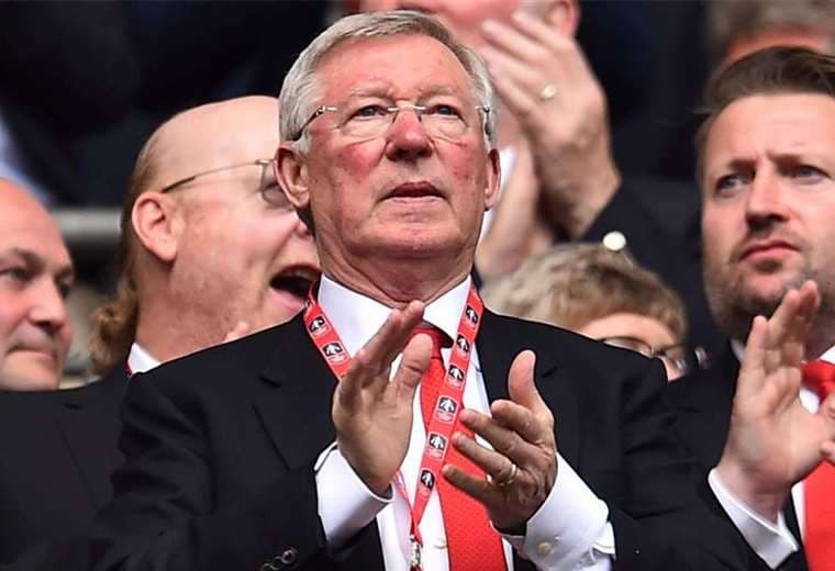 Alex Ferguson, exentrenador del Manchester United y embajador de entrenadores de la UEFA. Foto: AFP