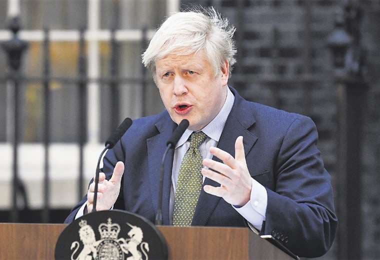 Boris Johnson habló en 10 Downing Street, eufórico, por el triunfo conservador. Foto: AFP