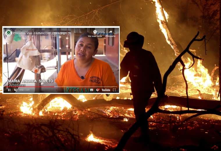Captura de video de Farmacorp /incendio Chiquitania (Jorge Ibáñez)