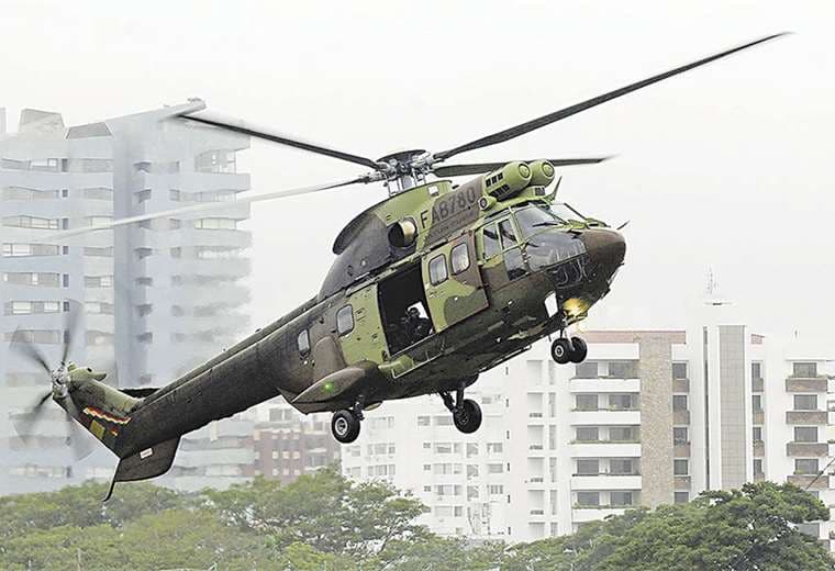 Los helicópteros de lucha contra el narcotráfico también eran utilizados por miembros del Ejecutivo. Foto: APG Noticias