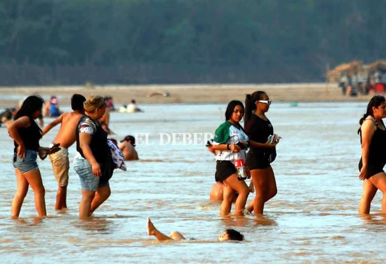 Familias acuden al Piraí para sofocar el calor| Jorge Gutiérrez