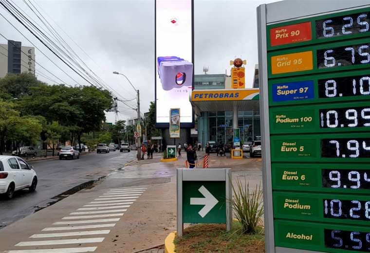 Los distintos tipos de gasolina en Paraguay/Foto: Raúl Domínguez