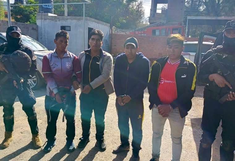 Cuatro reos fueron recapturados/Foto: Policía Boliviana